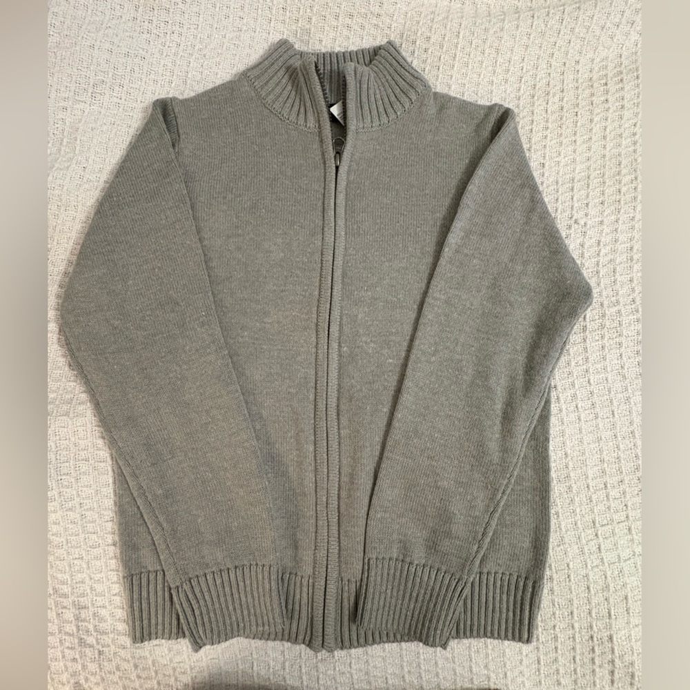 Place Kids Gray Zip-Up Sweater